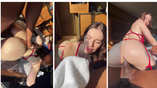 Reislin Red Lingerie Sex Video