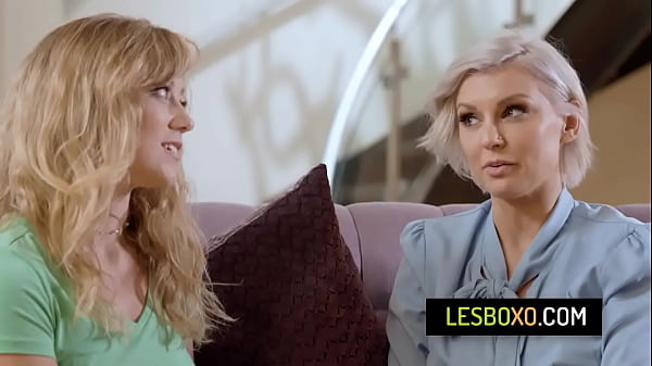 Blonde stepmom fingers her stepdaughter’s pussy – Kenzie Taylor, River Lynn