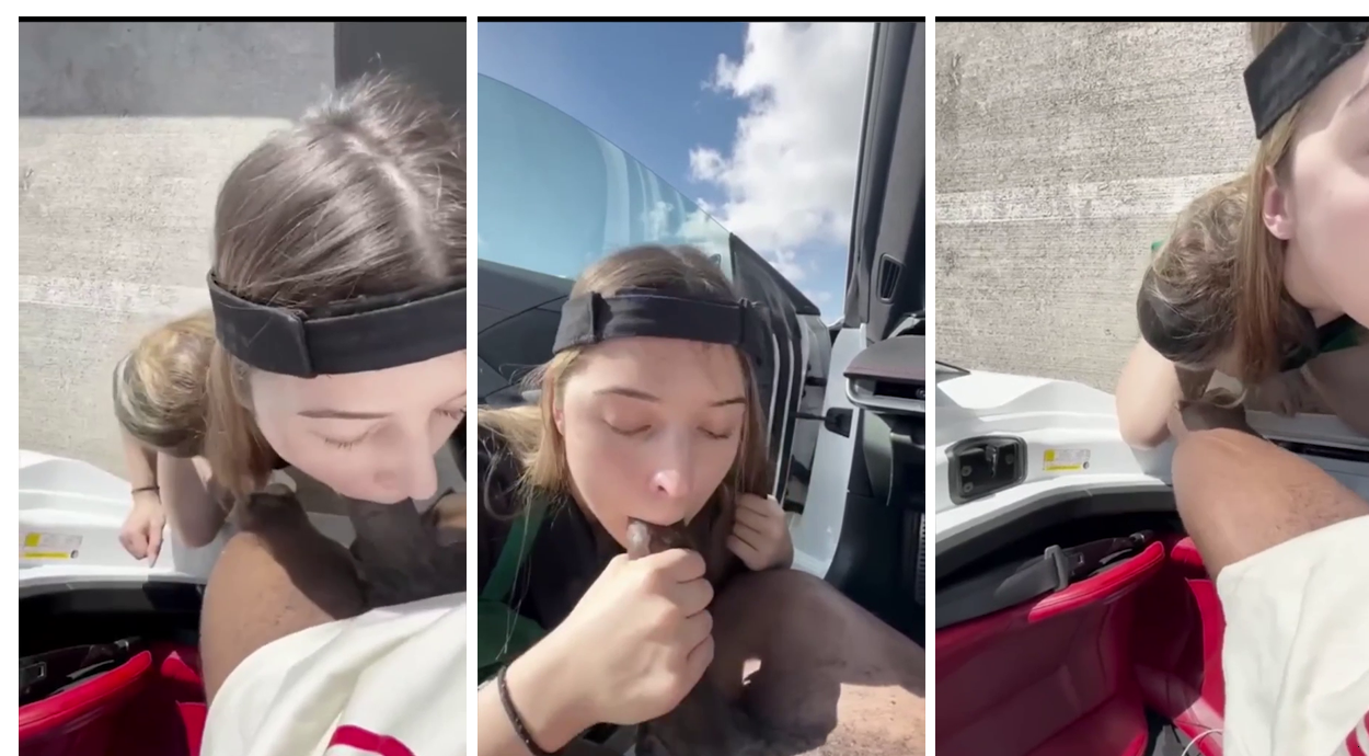 Izzy Swallows BBC Starbucks Sucked Off