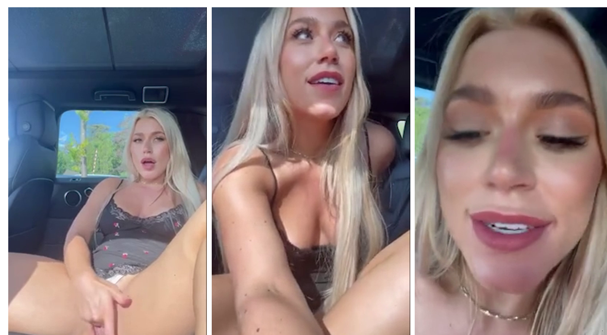 Elle Brooke Car Solo In Parking Lot Video