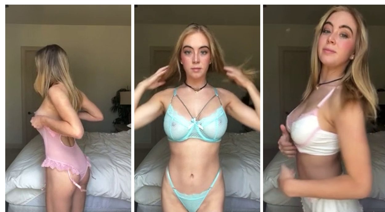 Grace Charis Nude Bikini Swimsuits Try on