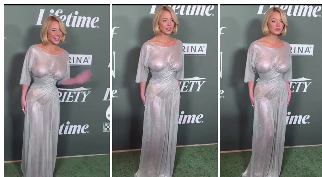 Sydney Sweeney See Through Dress 10/29/25 Variety Power Of Women HD Video