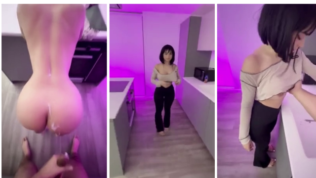 Lela Sohna AKA Urbabydollxo Full Nude Kitchen Sex Tape
