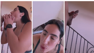 Yiny Leon Nude Blowjob Titty Fuck & Facial