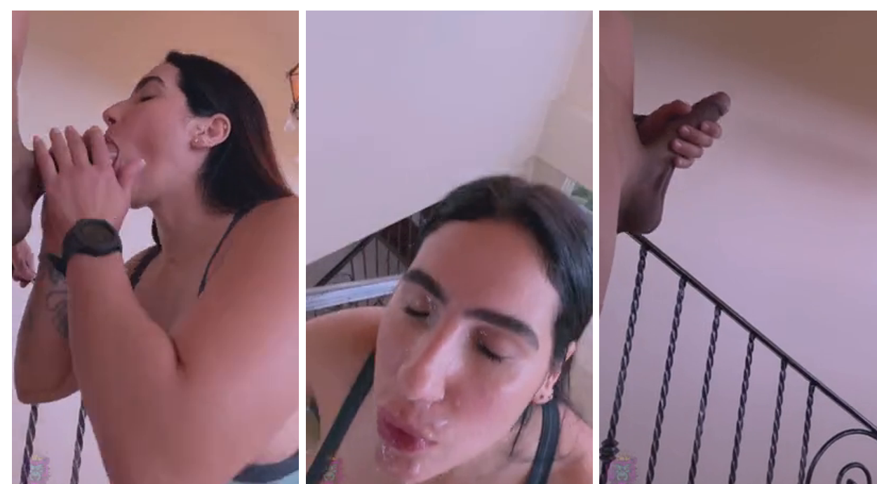 Yiny Leon Nude Blowjob Titty Fuck & Facial