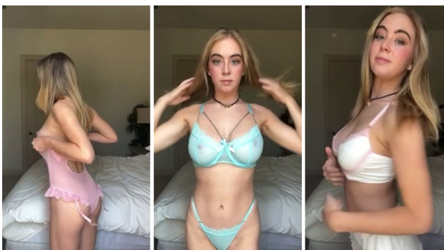 Grace Charis Nude Bikini Swimsuits Try on