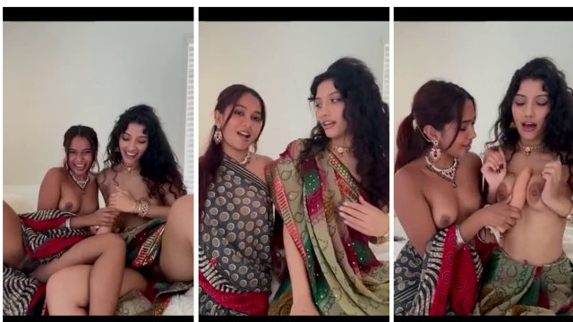 Sasha Prasad And Jasminx Masturbates Naked With Dildo
